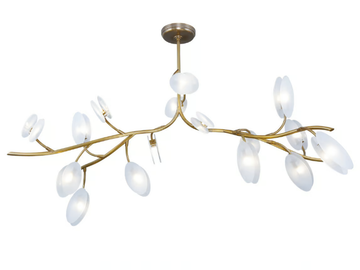 INVERNO 16 - LED handmade brass ceiling lamp by Patinas Lighting - view 2